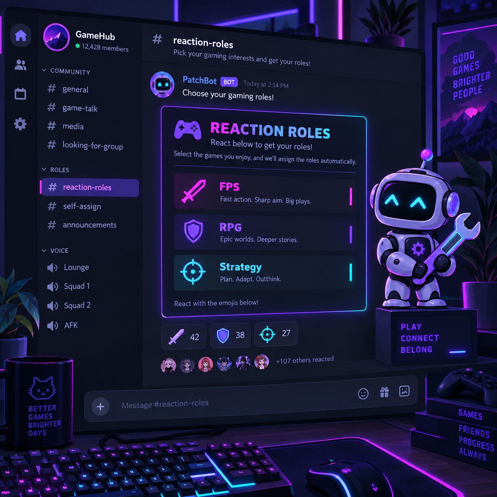 Carl-bot Reaction Roles Setup