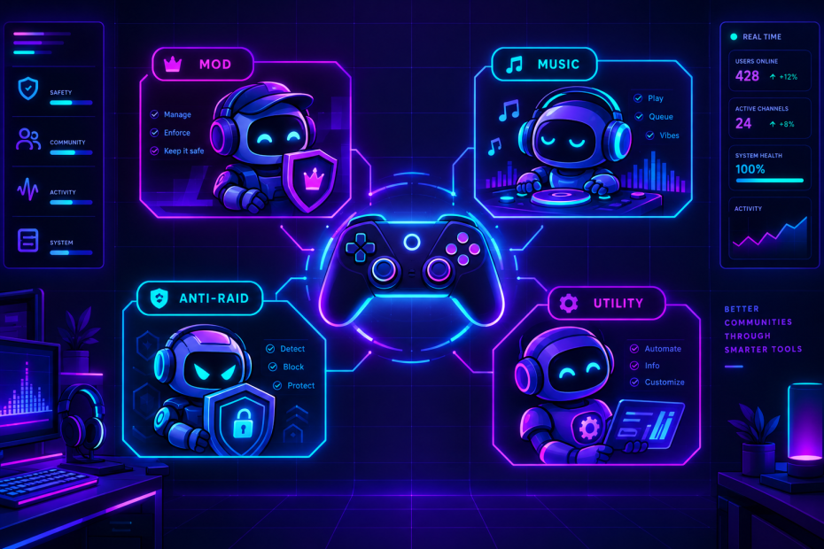 Discord Gaming Server Bots Hero