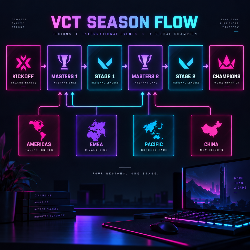 VCT Season Structure Flowchart